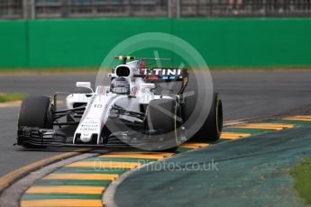 World © Octane Photographic Ltd. Formula 1 - Australian Grand Prix - Practice 2. Lance Stroll - Williams Martini Racing FW40. Albert Park Circuit. Friday 24th March 2017. Digital Ref: 1794LB1D2214