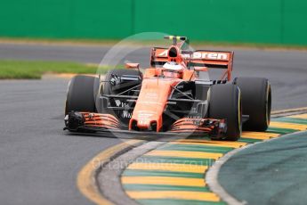 World © Octane Photographic Ltd. Formula 1 - Australian Grand Prix - Practice 2. Stoffel Vandoorne - McLaren Honda MCL32. Albert Park Circuit. Friday 24th March 2017. Digital Ref: 1794LB1D2262