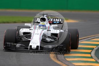 World © Octane Photographic Ltd. Formula 1 - Australian Grand Prix - Practice 2. Felipe Massa - Williams Martini Racing FW40. Albert Park Circuit. Friday 24th March 2017. Digital Ref: 1794LB1D2281