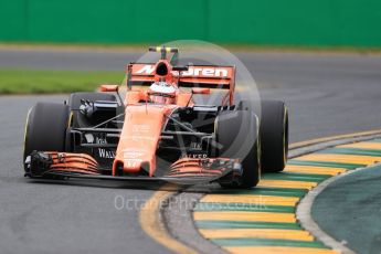World © Octane Photographic Ltd. Formula 1 - Australian Grand Prix - Practice 2. Stoffel Vandoorne - McLaren Honda MCL32. Albert Park Circuit. Friday 24th March 2017. Digital Ref: 1794LB1D2307