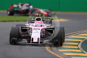 World © Octane Photographic Ltd. Formula 1 - Australian Grand Prix - Practice 2. Esteban Ocon - Sahara Force India VJM10. Albert Park Circuit. Friday 24th March 2017. Digital Ref: 1794LB1D2316
