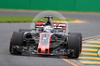 World © Octane Photographic Ltd. Formula 1 - Australian Grand Prix - Practice 2. Romain Grosjean - Haas F1 Team VF-17. Albert Park Circuit. Friday 24th March 2017. Digital Ref: 1794LB1D2325