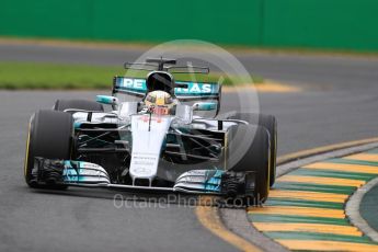 World © Octane Photographic Ltd. Formula 1 - Australian Grand Prix - Practice 2. Lewis Hamilton - Mercedes AMG Petronas F1 W08 EQ Energy+. Albert Park Circuit. Friday 24th March 2017. Digital Ref: 1794LB1D2329