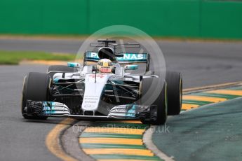 World © Octane Photographic Ltd. Formula 1 - Australian Grand Prix - Practice 2. Lewis Hamilton - Mercedes AMG Petronas F1 W08 EQ Energy+. Albert Park Circuit. Friday 24th March 2017. Digital Ref: 1794LB1D2381