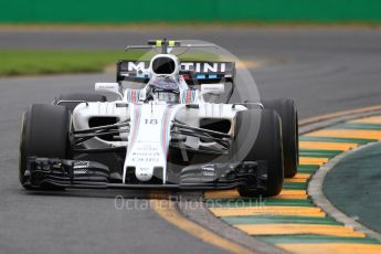 World © Octane Photographic Ltd. Formula 1 - Australian Grand Prix - Practice 2. Lance Stroll - Williams Martini Racing FW40. Albert Park Circuit. Friday 24th March 2017. Digital Ref: 1794LB1D2464