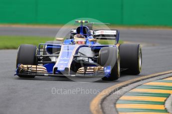 World © Octane Photographic Ltd. Formula 1 - Australian Grand Prix - Practice 2. Pascal Wehrlein – Sauber F1 Team C36. Albert Park Circuit. Friday 24th March 2017. Digital Ref: 1794LB1D2512