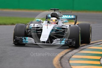 World © Octane Photographic Ltd. Formula 1 - Australian Grand Prix - Practice 2. Lewis Hamilton - Mercedes AMG Petronas F1 W08 EQ Energy+. Albert Park Circuit. Friday 24th March 2017. Digital Ref: 1794LB1D2522