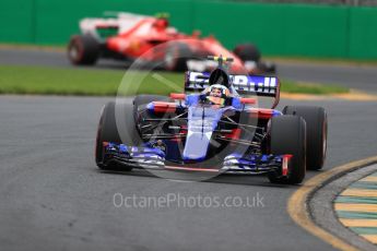 World © Octane Photographic Ltd. Formula 1 - Australian Grand Prix - Practice 2. Carlos Sainz - Scuderia Toro Rosso STR12. Albert Park Circuit. Friday 24th March 2017. Digital Ref: 1794LB1D2546