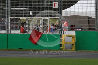 World © Octane Photographic Ltd. Formula 1 - Australian Grand Prix - Practice 2. Red Flag. Albert Park Circuit. Friday 24th March 2017. Digital Ref: 1794LB1D2680
