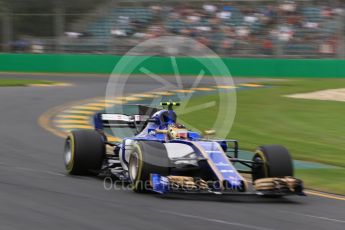 World © Octane Photographic Ltd. Formula 1 - Australian Grand Prix - Practice 2. Pascal Wehrlein – Sauber F1 Team C36. Albert Park Circuit. Friday 24th March 2017. Digital Ref: 1794LB2D4589