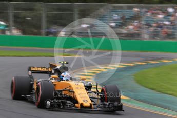 World © Octane Photographic Ltd. Formula 1 - Australian Grand Prix - Practice 2. Jolyon Palmer - Renault Sport F1 Team R.S.17. Albert Park Circuit. Friday 24th March 2017. Digital Ref: 1794LB2D4597