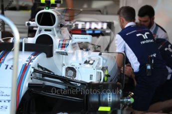 World © Octane Photographic Ltd. Formula 1 - Australian Grand Prix - Pit Lane. Williams Martini Racing FW40. Albert Park Circuit. Friday 24th March 2017. Digital Ref: 1792LB1D0263