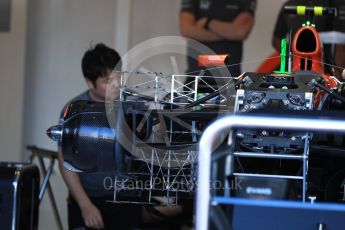 World © Octane Photographic Ltd. Formula 1 - Australian Grand Prix - Pit Lane. McLaren Honda MCL32. Albert Park Circuit. Friday 24th March 2017. Digital Ref: 1792LB1D0304