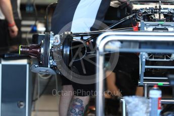 World © Octane Photographic Ltd. Formula 1 - Australian Grand Prix - Pit Lane. Haas F1 Team VF-17. Albert Park Circuit. Friday 24th March 2017. Digital Ref: 1792LB1D0374