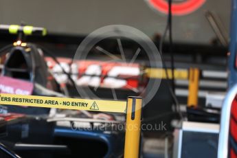 World © Octane Photographic Ltd. Formula 1 - Australian Grand Prix - Pit Lane. Romain Grosjean - Haas F1 Team VF-17. Albert Park Circuit. Friday 24th March 2017. Digital Ref: 1792LB1D0382