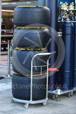 World © Octane Photographic Ltd. Formula 1 - Australian Grand Prix - Pit Lane. Tyres. Albert Park Circuit. Friday 24th March 2017. Digital Ref: 1792LB1D0512