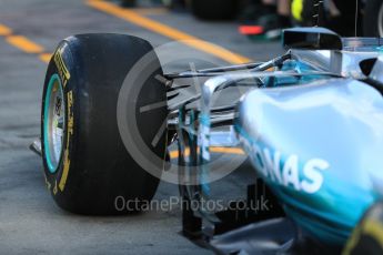 World © Octane Photographic Ltd. Formula 1 - Australian Grand Prix - Pit Lane. Mercedes AMG Petronas F1 W08 EQ Energy+. Albert Park Circuit. Friday 24th March 2017. Digital Ref: 1792LB1D0536