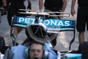 World © Octane Photographic Ltd. Formula 1 - Australian Grand Prix - Pit Lane. Mercedes AMG Petronas F1 W08 EQ Energy+. Albert Park Circuit. Friday 24th March 2017. Digital Ref: 1792LB1D0633