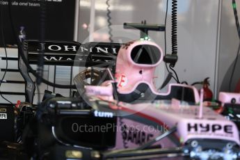 World © Octane Photographic Ltd. Formula 1 - Australian Grand Prix - Pit Lane. Sahara Force India VJM10. Albert Park Circuit. Friday 24th March 2017. Digital Ref: 1792LB1D0670