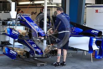 World © Octane Photographic Ltd. Formula 1 - Australian Grand Prix - Pit Lane. Sauber F1 Team C36. Albert Park Circuit. Friday 24th March 2017. Digital Ref: 1792LB1D0805
