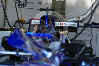 World © Octane Photographic Ltd. Formula 1 - Australian Grand Prix - Pit Lane. Sauber F1 Team C36. Albert Park Circuit. Friday 24th March 2017. Digital Ref: 1792LB1D0817