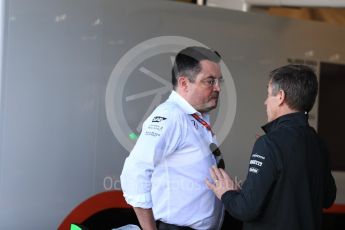 World © Octane Photographic Ltd. Formula 1 - Australian Grand Prix - FIA Team Press Conference. Eric Boullier - Racing Director of McLaren Honda. Albert Park Circuit. Friday 24th March 2017. Digital Ref: 1792LB1D0849 1792LB1D0849