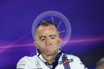 World © Octane Photographic Ltd. Formula 1 - Australian Grand Prix - FIA Team Press Conference. Paddy Lowe – Chief Technical Officer of Williams Martini Racing. Albert Park Circuit. Friday 24th March 2017. Digital Ref: 1795LB1D2869