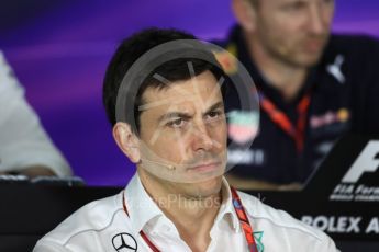 World © Octane Photographic Ltd. Formula 1 - Australian Grand Prix - FIA Team Press Conference. Toto Wolff - Executive Director & Head of Mercedes-Benz Motorsport. Albert Park Circuit. Friday 24th March 2017. Digital Ref: 1795LB1D2926