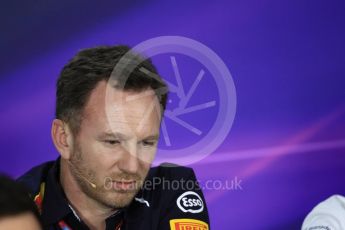 World © Octane Photographic Ltd. Formula 1 - Australian Grand Prix - FIA Team Press Conference. Christian Horner - Team Principal of Red Bull Racing. Albert Park Circuit. Friday 24th March 2017. Digital Ref: 1795LB1D2952