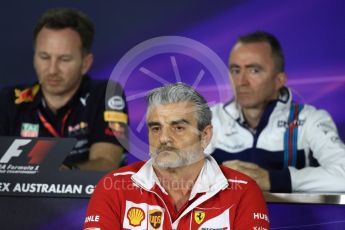 World © Octane Photographic Ltd. Formula 1 - Australian Grand Prix - FIA Team Press Conference. Maurizio Arrivabene – Managing Director and Team Principal of Scuderia Ferrari. Albert Park Circuit. Friday 24th March 2017. Digital Ref: 1795LB1D2982