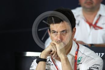 World © Octane Photographic Ltd. Formula 1 - Australian Grand Prix - FIA Team Press Conference. Toto Wolff - Executive Director & Head of Mercedes-Benz Motorsport. Albert Park Circuit. Friday 24th March 2017. Digital Ref: 1795LB1D3004