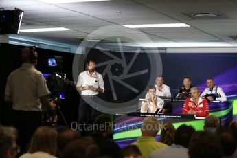 World © Octane Photographic Ltd. Formula 1 - Australian Grand Prix - FIA Team Press Conference. Toto Wolff - Executive Director & Head of Mercedes-Benz Motorsport, Maurizio Arrivabene – Managing Director and Team Principal of Scuderia Ferrari, Eric Boullier - Racing Director of McLaren Honda, Christian Horner - Team Principal of Red Bull Racing and Paddy Lowe – Chief Technical Officer of Williams Martini Racing. Albert Park Circuit. Friday 24th March 2017. Digital Ref: 1795LB2D4859