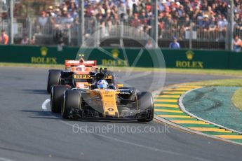 World © Octane Photographic Ltd. Formula 1 - Australian Grand Prix - Race. Jolyon Palmer - Renault Sport F1 Team R.S.17. Albert Park Circuit. Sunday 26th March 2017. Digital Ref: 1802LB1D6121