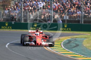 World © Octane Photographic Ltd. Formula 1 - Australian Grand Prix - Race. Sebastian Vettel - Scuderia Ferrari SF70H. Albert Park Circuit. Sunday 26th March 2017. Digital Ref: 1802LB1D6161