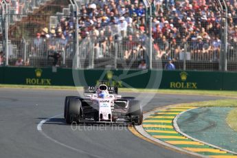 World © Octane Photographic Ltd. Formula 1 - Australian Grand Prix - Race. Sergio Perez - Sahara Force India VJM10. Albert Park Circuit. Sunday 26th March 2017. Digital Ref: 1802LB1D6219