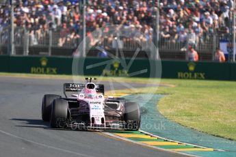 World © Octane Photographic Ltd. Formula 1 - Australian Grand Prix - Race. Esteban Ocon - Sahara Force India VJM10. Albert Park Circuit. Sunday 26th March 2017. Digital Ref: 1802LB1D6245