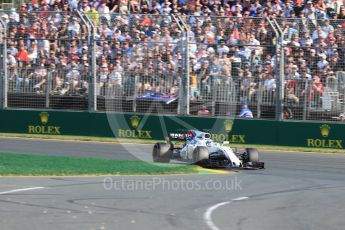 World © Octane Photographic Ltd. Formula 1 - Australian Grand Prix - Race. Felipe Massa - Williams Martini Racing FW40. Albert Park Circuit. Sunday 26th March 2017. Digital Ref: 1802LB1D6296