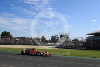 World © Octane Photographic Ltd. Formula 1 - Australian Grand Prix - Race. Sebastian Vettel - Scuderia Ferrari SF70H. Albert Park Circuit. Sunday 26th March 2017. Digital Ref: 1802LB1D6431