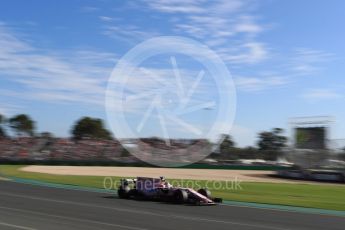 World © Octane Photographic Ltd. Formula 1 - Australian Grand Prix - Race. Sergio Perez - Sahara Force India VJM10. Albert Park Circuit. Sunday 26th March 2017. Digital Ref: 1802LB1D6457