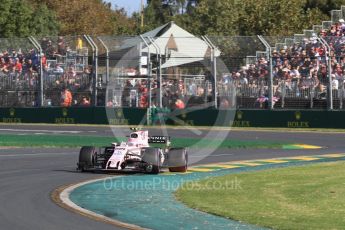 World © Octane Photographic Ltd. Formula 1 - Australian Grand Prix - Race. Esteban Ocon - Sahara Force India VJM10. Albert Park Circuit. Sunday 26th March 2017. Digital Ref: 1802LB1D6526
