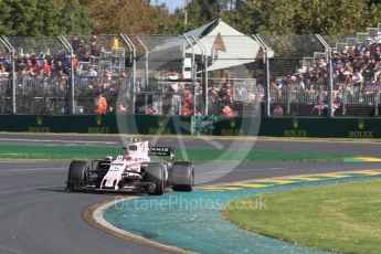 World © Octane Photographic Ltd. Formula 1 - Australian Grand Prix - Race. Esteban Ocon - Sahara Force India VJM10. Albert Park Circuit. Sunday 26th March 2017. Digital Ref: 1802LB1D6527