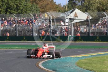 World © Octane Photographic Ltd. Formula 1 - Australian Grand Prix - Race. Sebastian Vettel - Scuderia Ferrari SF70H. Albert Park Circuit. Sunday 26th March 2017. Digital Ref: 1802LB1D6572