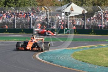 World © Octane Photographic Ltd. Formula 1 - Australian Grand Prix - Race. Stoffel Vandoorne - McLaren Honda MCL32. Albert Park Circuit. Sunday 26th March 2017. Digital Ref: 1802LB1D6589