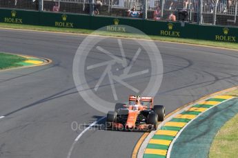 World © Octane Photographic Ltd. Formula 1 - Australian Grand Prix - Race. Stoffel Vandoorne - McLaren Honda MCL32. Albert Park Circuit. Sunday 26th March 2017. Digital Ref: 1802LB1D6725
