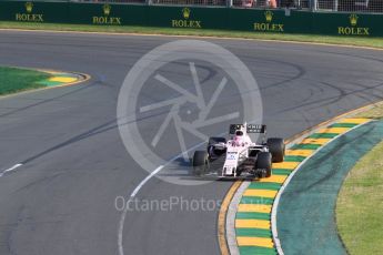 World © Octane Photographic Ltd. Formula 1 - Australian Grand Prix - Race. Esteban Ocon - Sahara Force India VJM10. Albert Park Circuit. Sunday 26th March 2017. Digital Ref: 1802LB1D6745