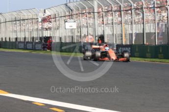 World © Octane Photographic Ltd. Formula 1 - Australian Grand Prix - Race. Fernando Alonso - McLaren Honda MCL32. Albert Park Circuit. Sunday 26th March 2017. Digital Ref: 1802LB1D6871