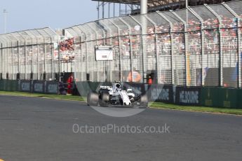 World © Octane Photographic Ltd. Formula 1 - Australian Grand Prix - Race. Lance Stroll - Williams Martini Racing FW40. Albert Park Circuit. Sunday 26th March 2017. Digital Ref: 1802LB1D6883