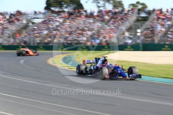 World © Octane Photographic Ltd. Formula 1 - Australian Grand Prix - Race. Daniil Kvyat - Scuderia Toro Rosso STR12. Albert Park Circuit. Sunday 26th March 2017. Digital Ref: 1802LB2D5662