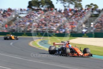 World © Octane Photographic Ltd. Formula 1 - Australian Grand Prix - Race. Fernando Alonso - McLaren Honda MCL32. Albert Park Circuit. Sunday 26th March 2017. Digital Ref: 1802LB2D5667