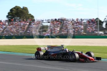 World © Octane Photographic Ltd. Formula 1 - Australian Grand Prix - Race. Romain Grosjean - Haas F1 Team VF-17. Albert Park Circuit. Sunday 26th March 2017. Digital Ref: 1802LB2D5742